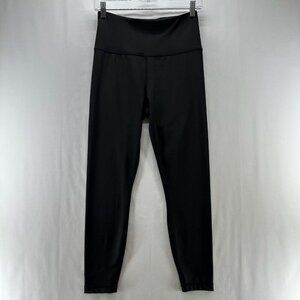 Velocity Parker Basic Ankle Leggings Womens Sz M Wide Waist Band High Rise Black